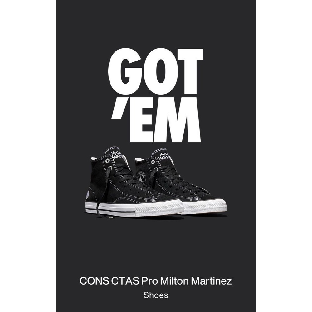 Converse Milton‎ Martinez CTAS Pro High top Sneaker Sz 11 Men's A17708C-001